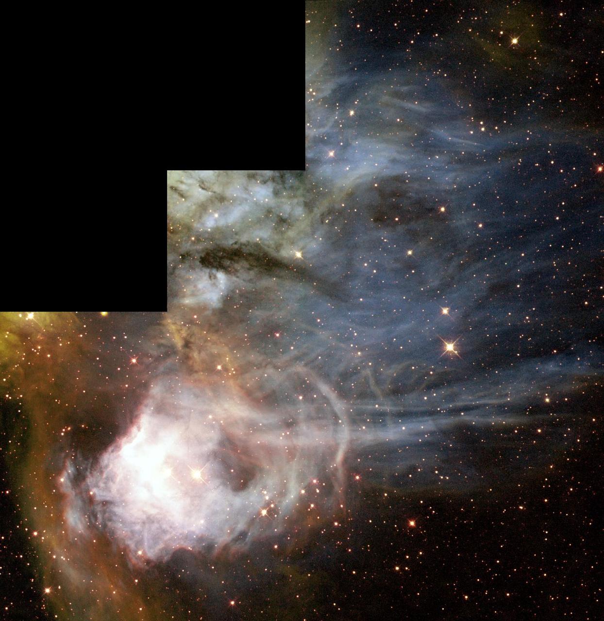 A field of light in deep space